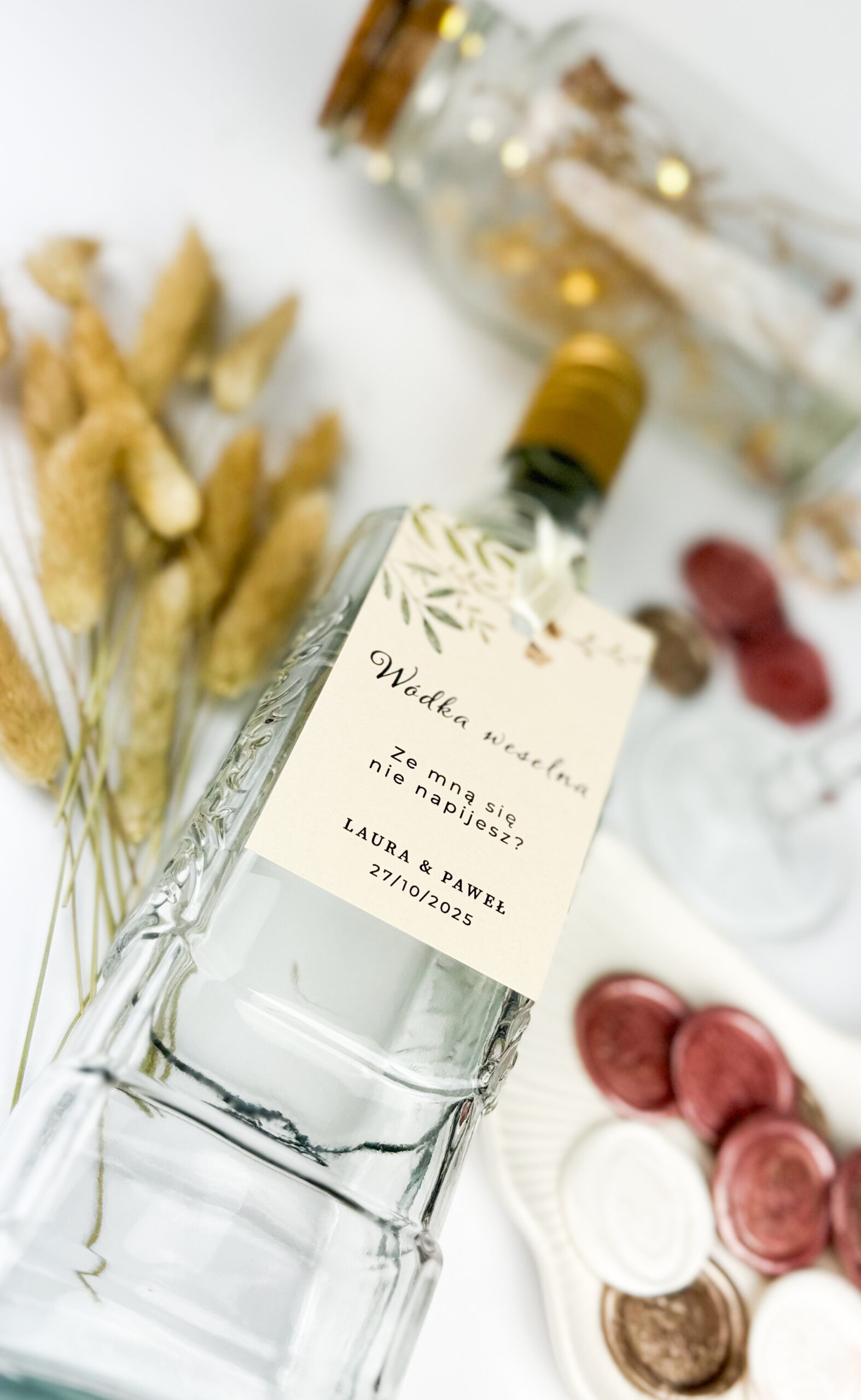 Zawieszka na alkohol "Z delikatnymi kwiatami - obrazek 4