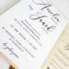 Zaproszenie ślubne minimalistyczne, zaproszenie z motywem kaligrafii, zaproszenie ślubne glamour, zaproszenie ślubne
