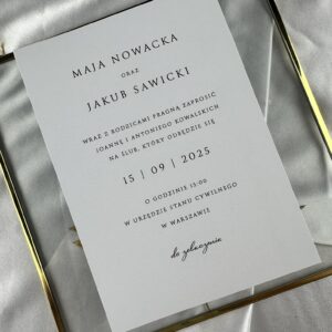 Zaproszenie ślubne, zaproszenie ślubne minimalistyczne, zaproszenia ślubne, zaproszenia minimalistyczne