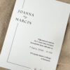 Zaproszenie ślubne minimalistyczne, zaproszenia ślubne minimalistyczne, zaproszenie ślubne eleganckie, zaproszenie ślubne glamour