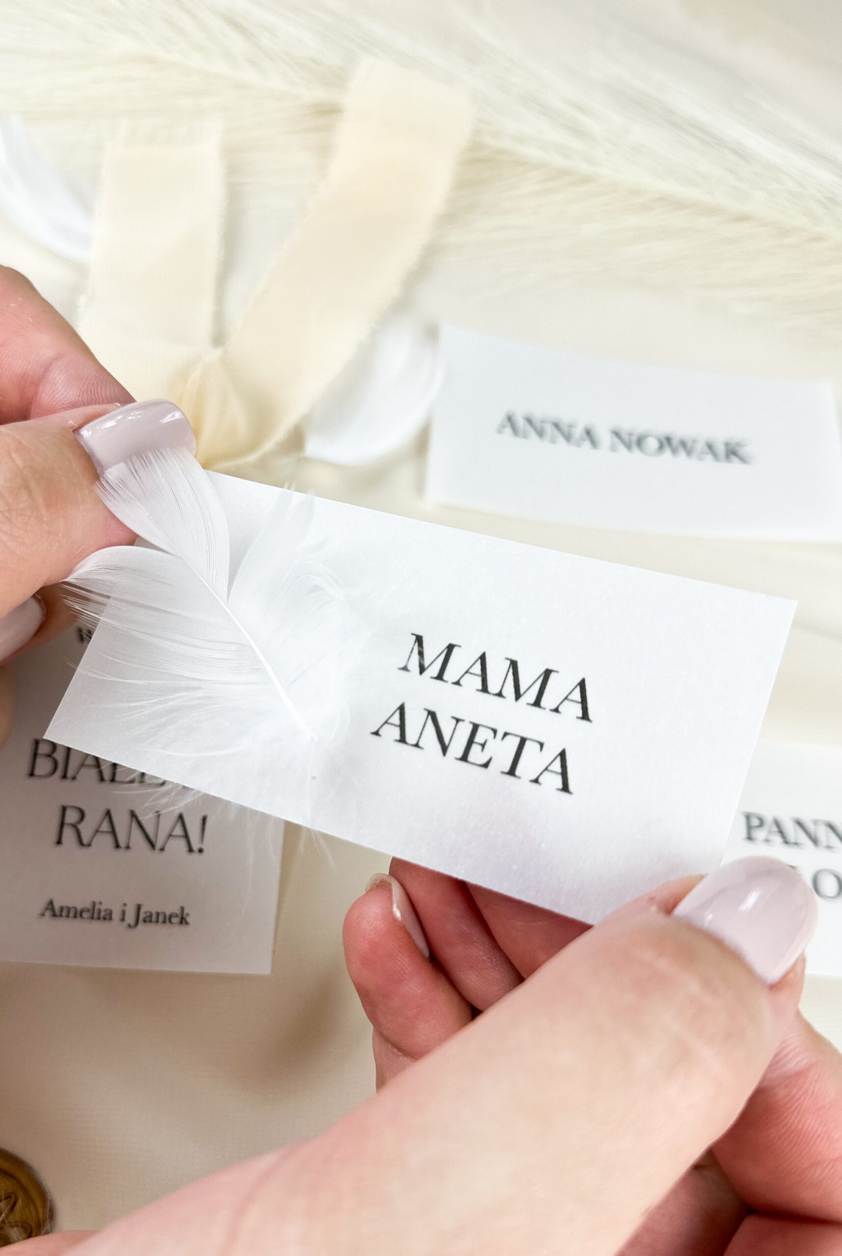 Winietka na kalce, winietka transparentna, winietka przezroczysta